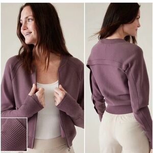 Athleta Bomber Sweater Jacket